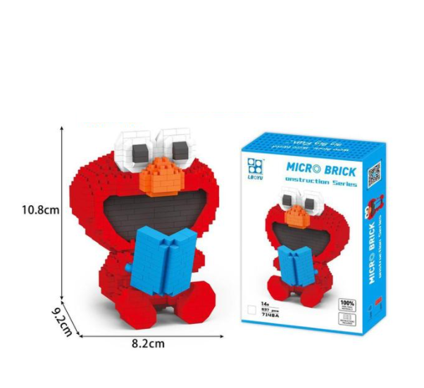 Nano blocks - Rood monster - 637 bouwblokjes