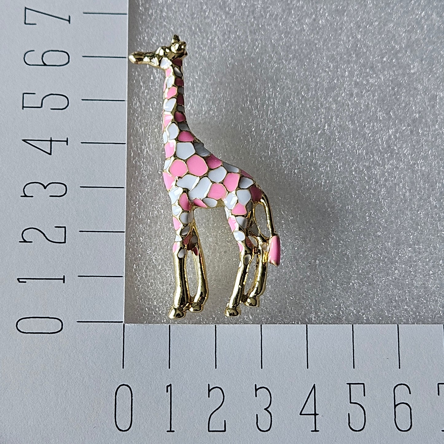 Broche - Roze giraffe