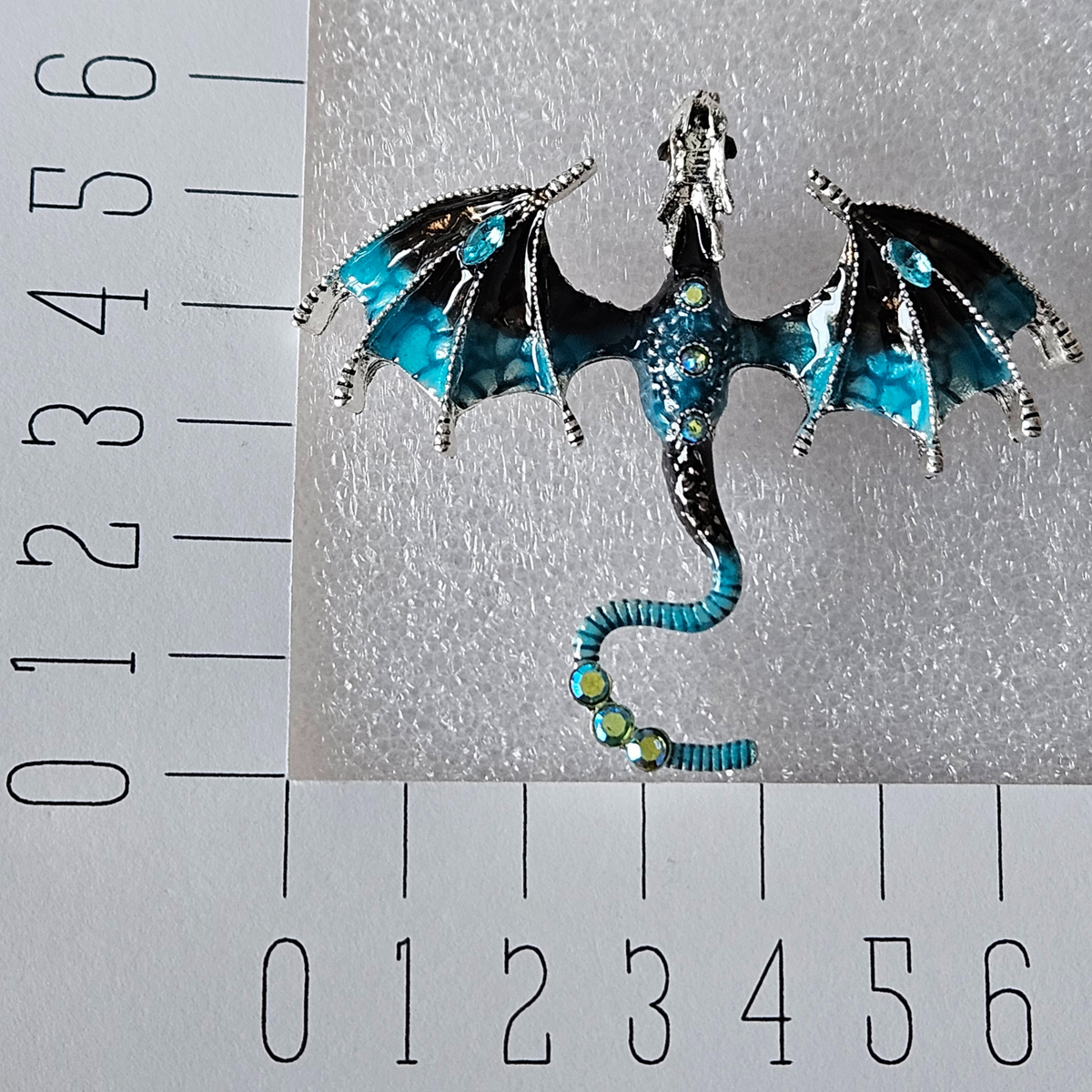Broche - Blauwe draak - Boeklovers