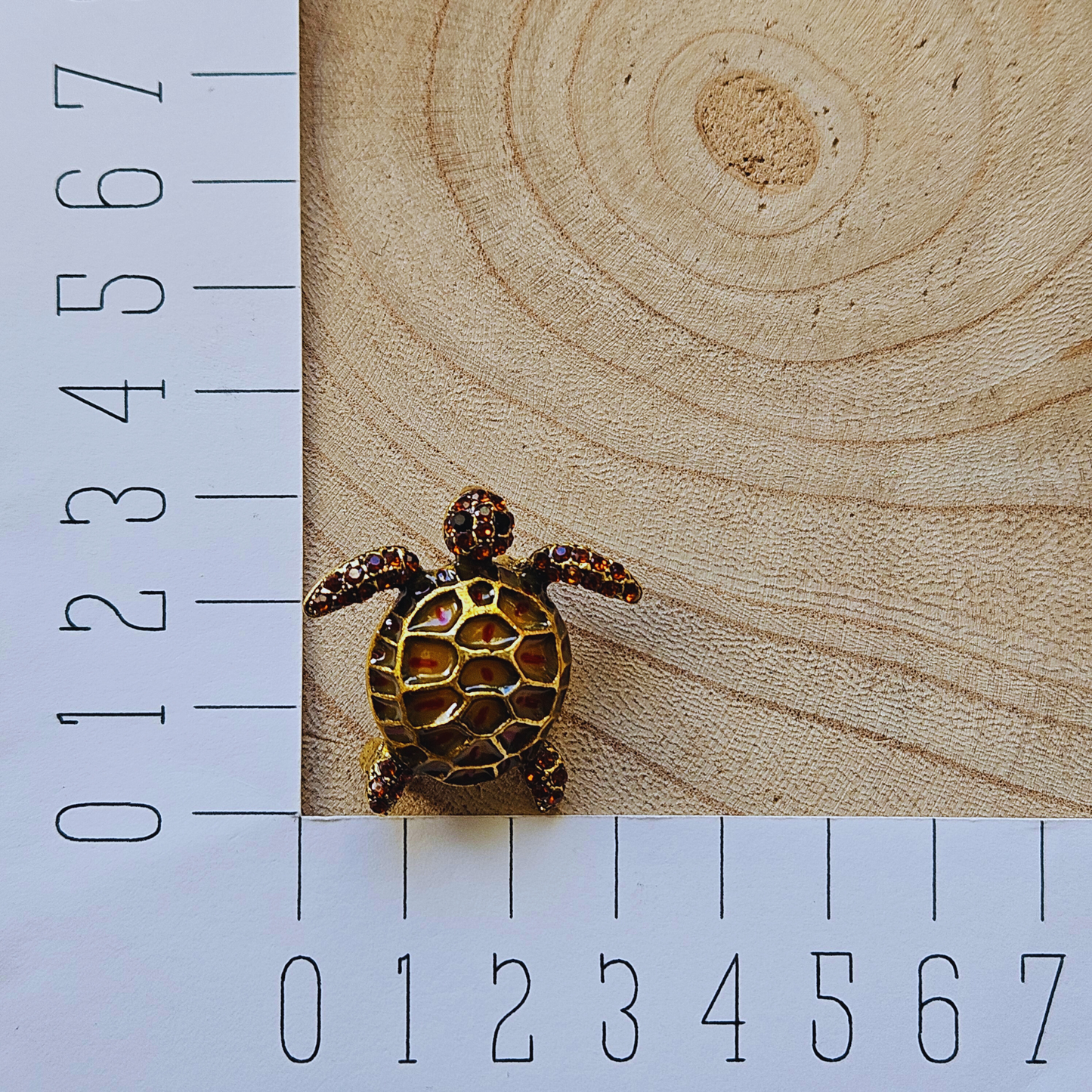 Broche - Bruine schildpad