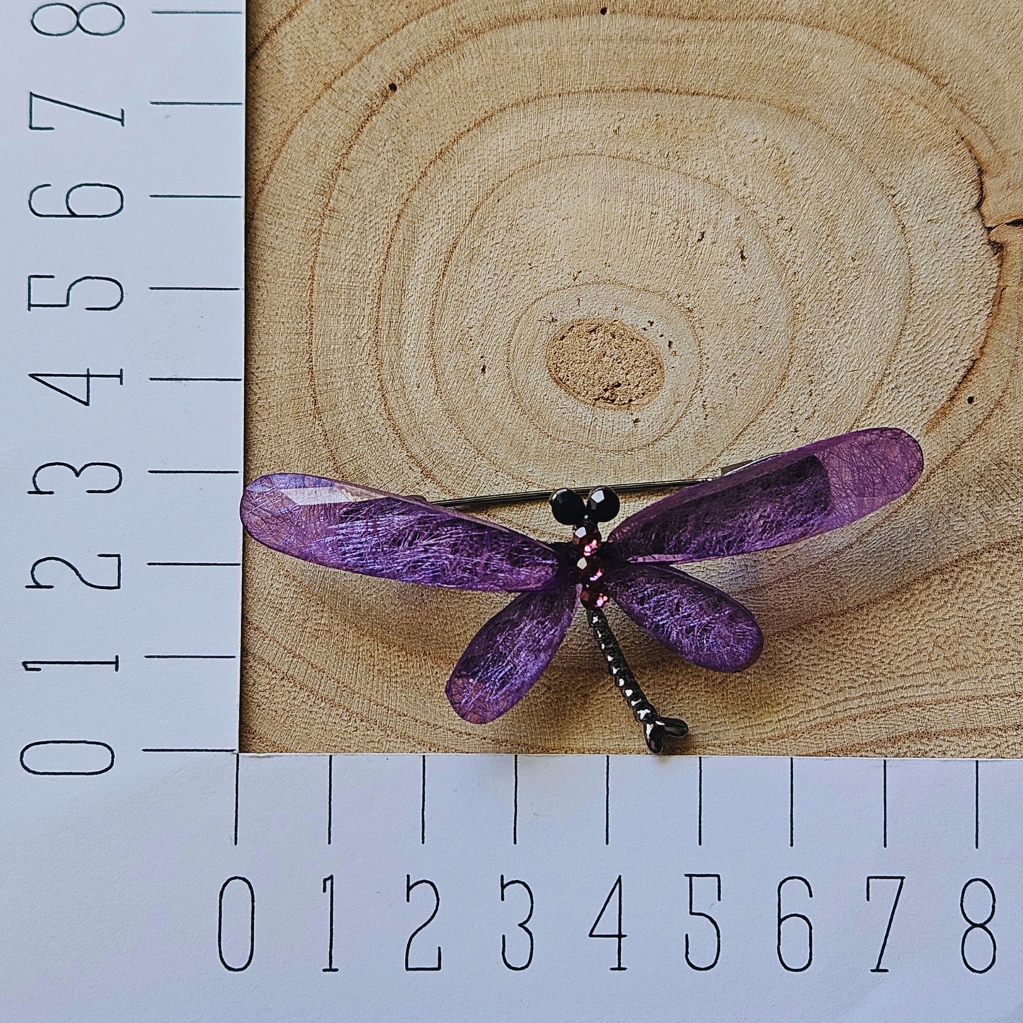 Broche - Libelle - Paars