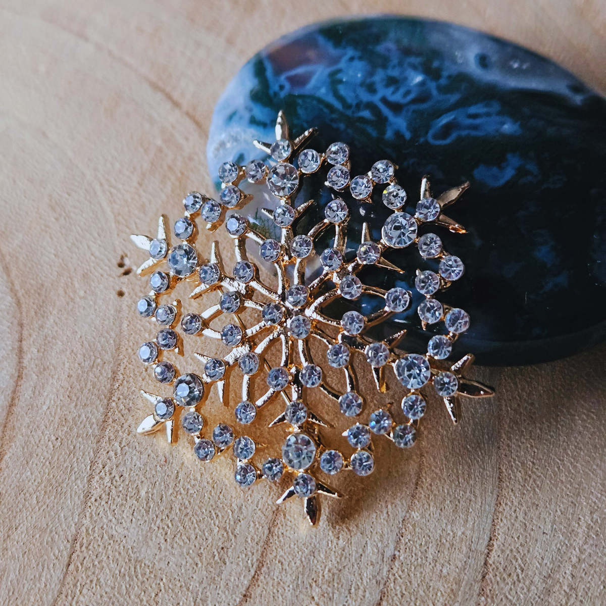 Broche - Sneeuwvlok - goud