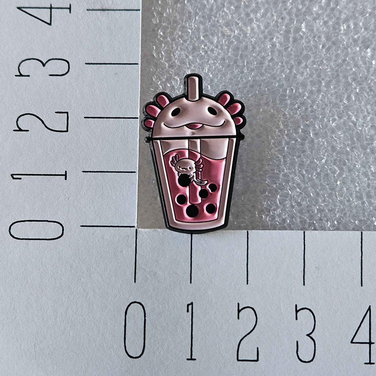 Enamel pin - Axelotl drankje - Bubble tea