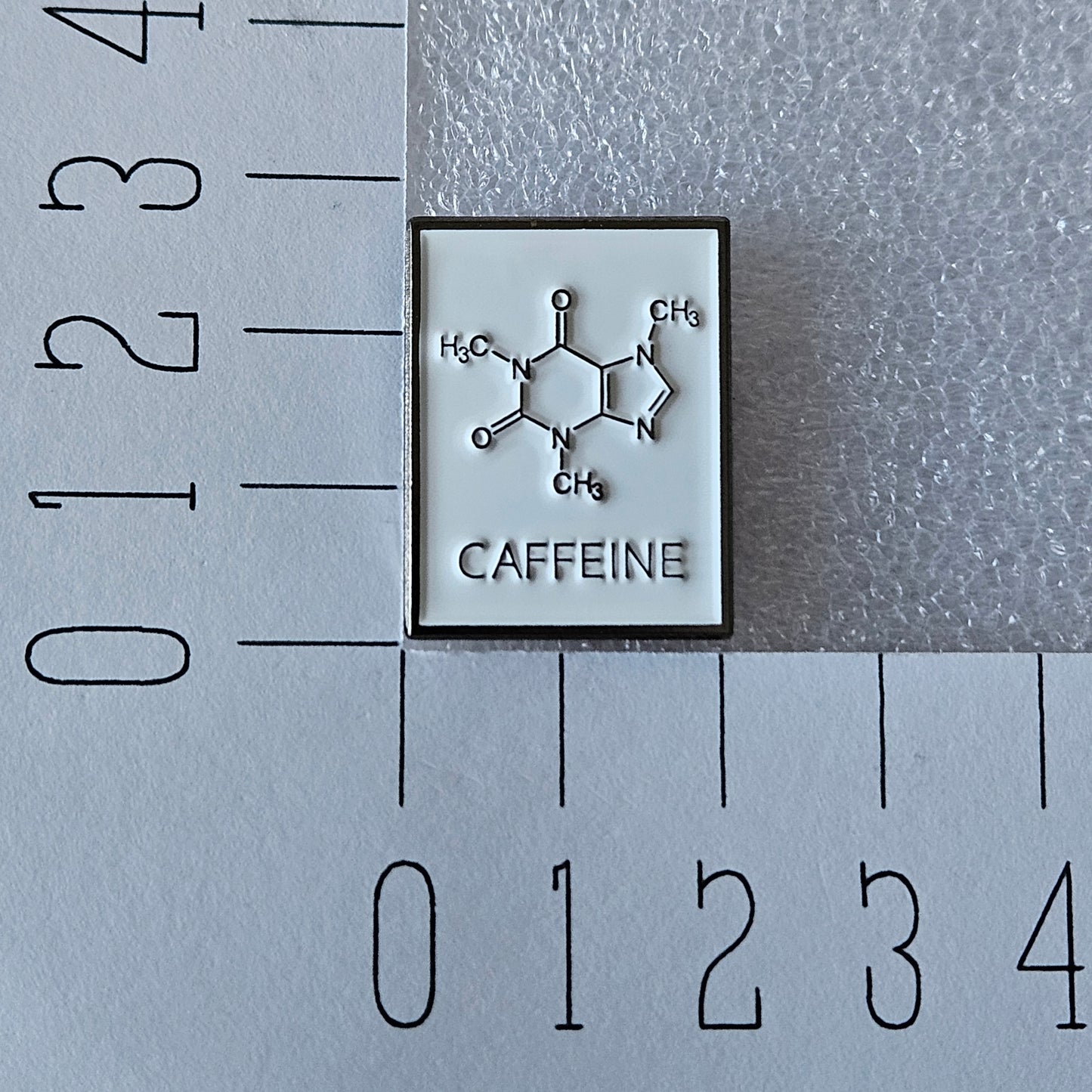 Enamel pin - Caffeine scheikundig molecuul