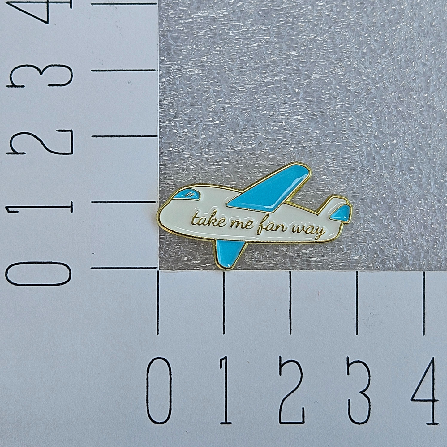 Enamel pin - Vliegtuig - Take me fan away