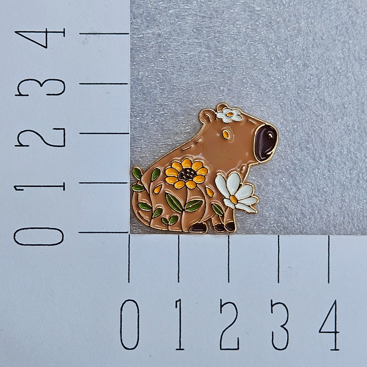 Enamel pin - Capibara met planten