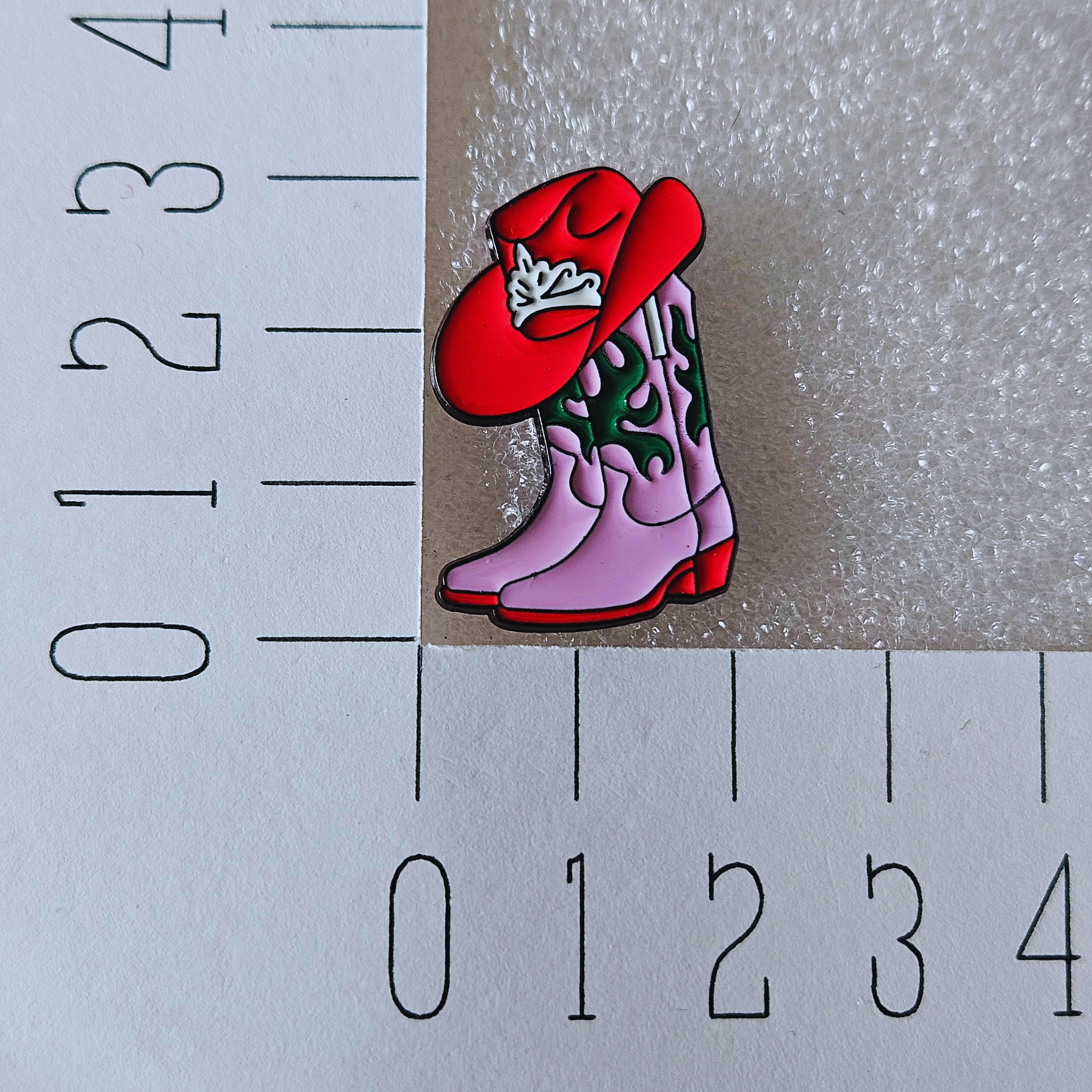 Enamel pin - Roze cowboy laarzen