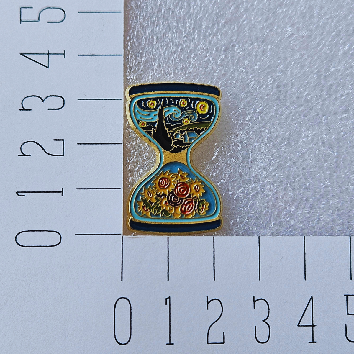 Enamel pin - Schilderij - Zandloper