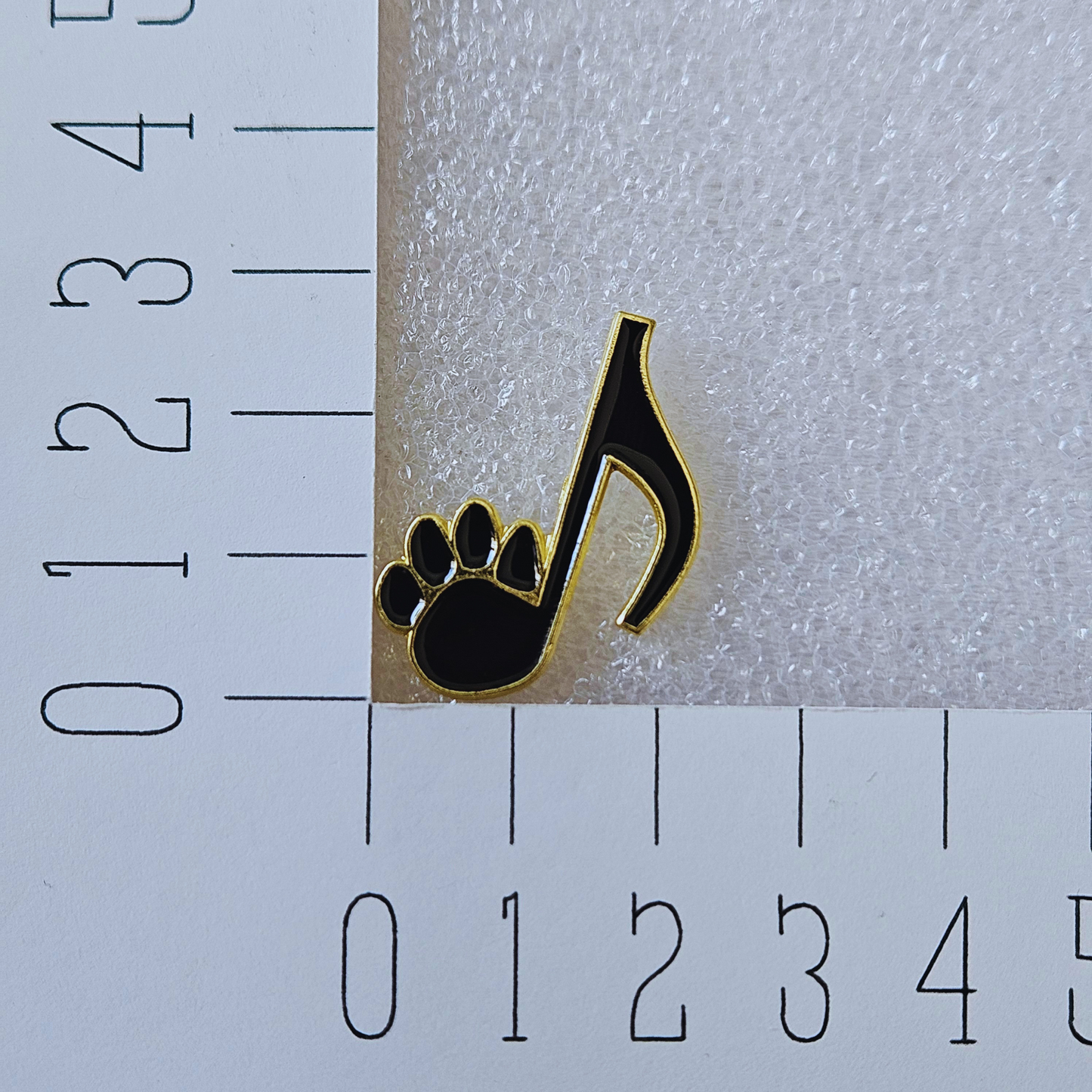 Enamel pin - Kattenpoot muzieknoot