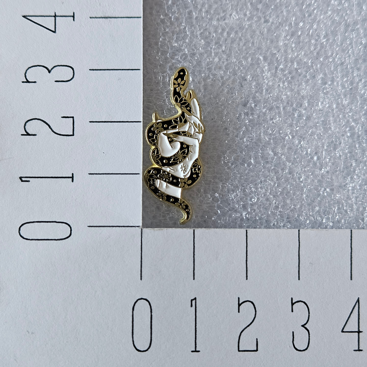 Enamel pin - Slang met hand