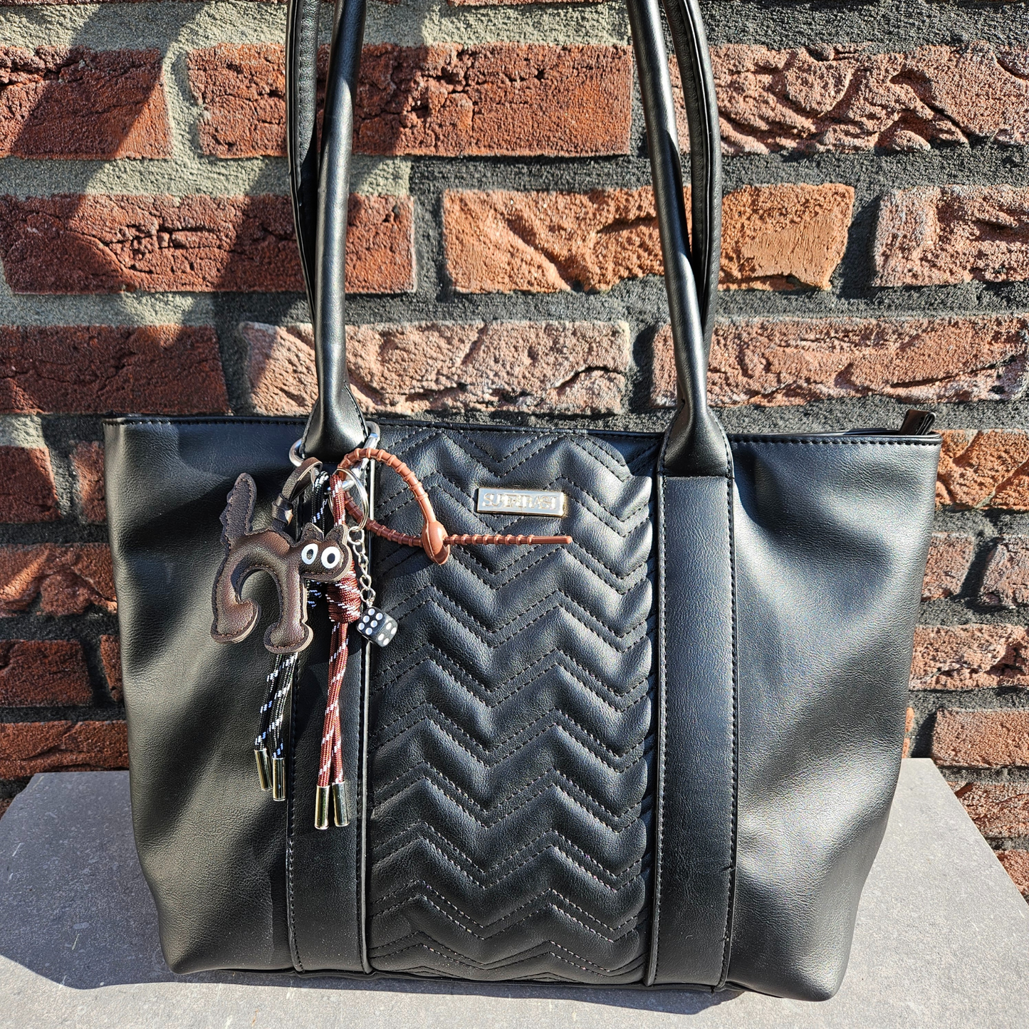 Tassen hanger - Kat - Bruin