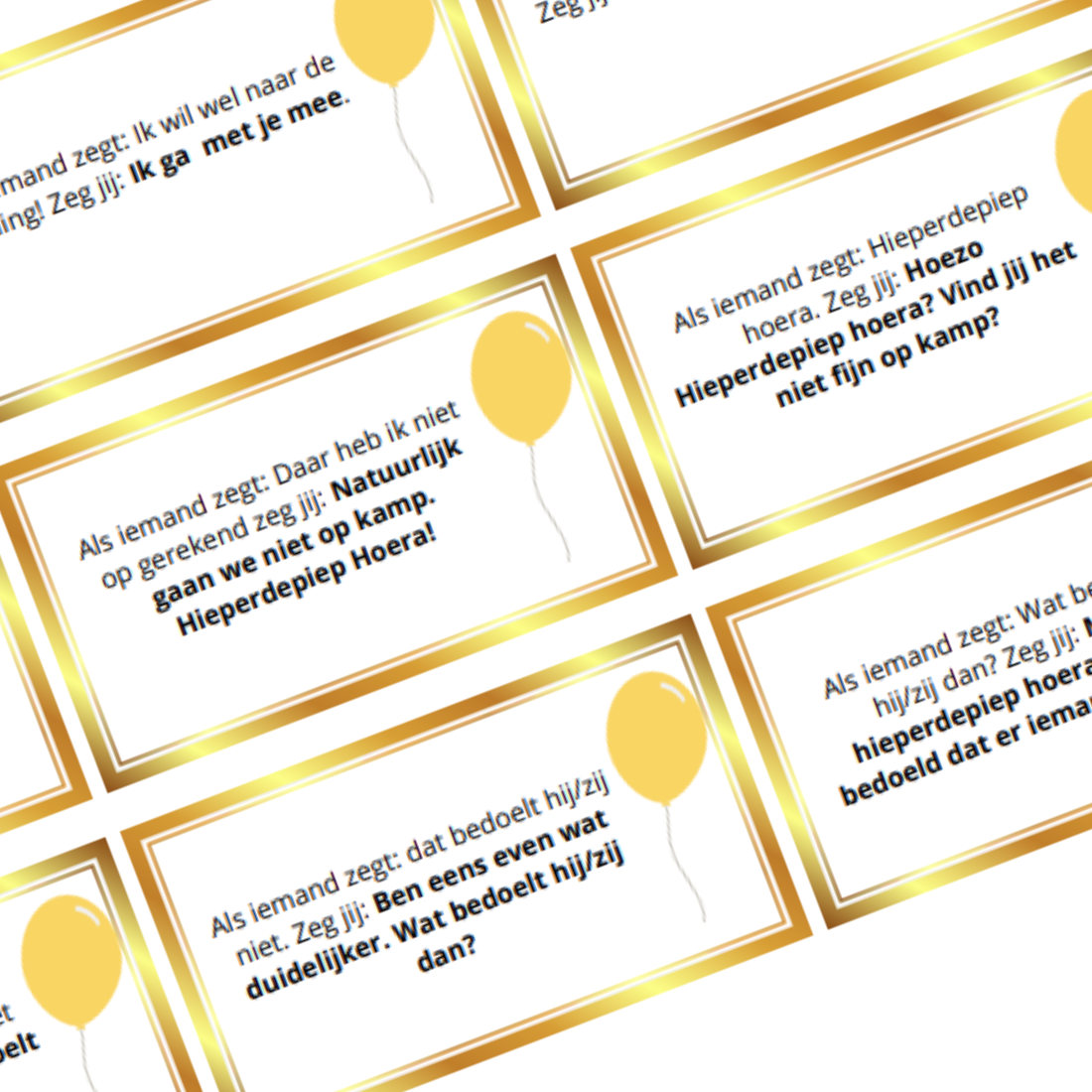 Actie reactie spel - Verjaardag - Hobby en meer