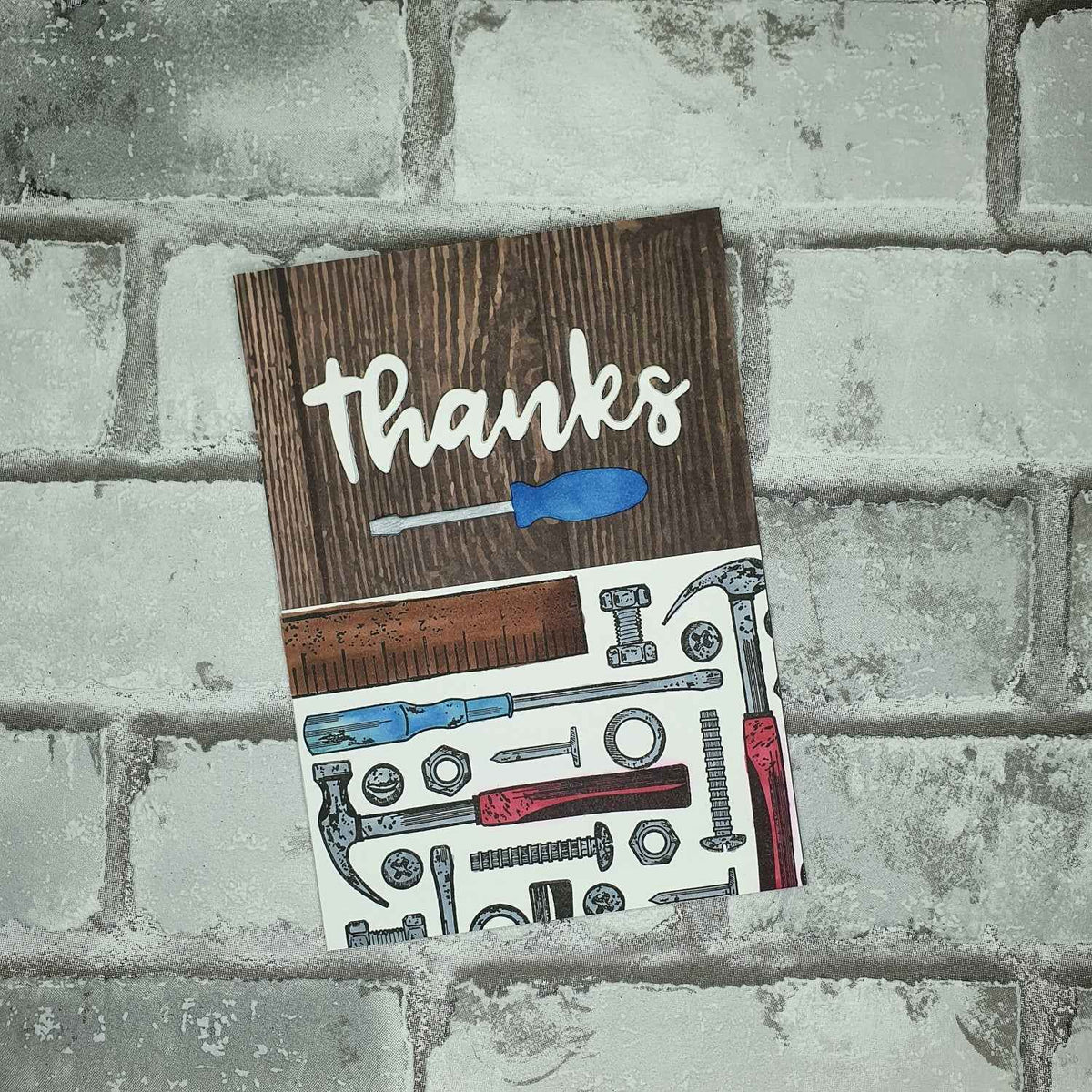 Bedankt kaart - Gereedschap - Thanks