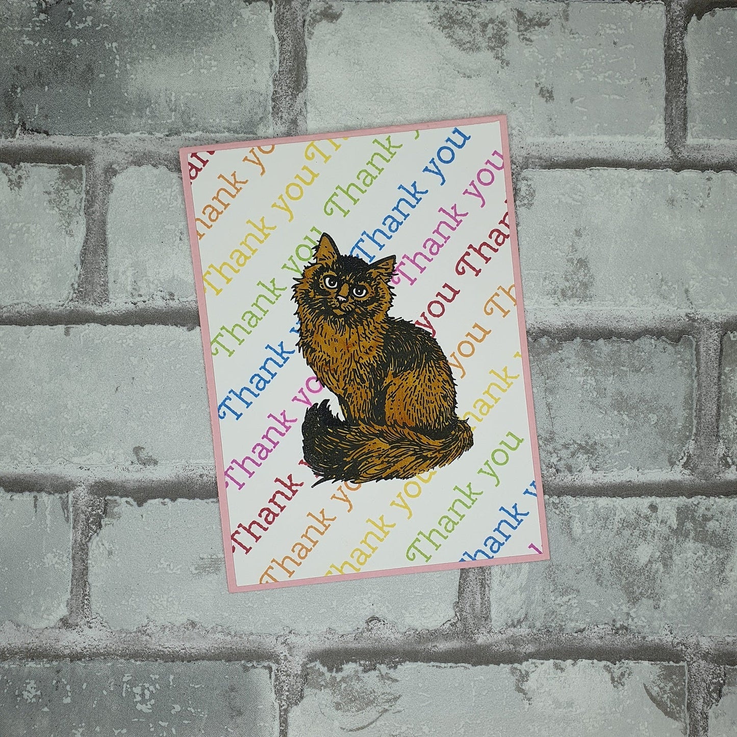 Bedankt kaart - Kat - Thank you - Hobby en meer