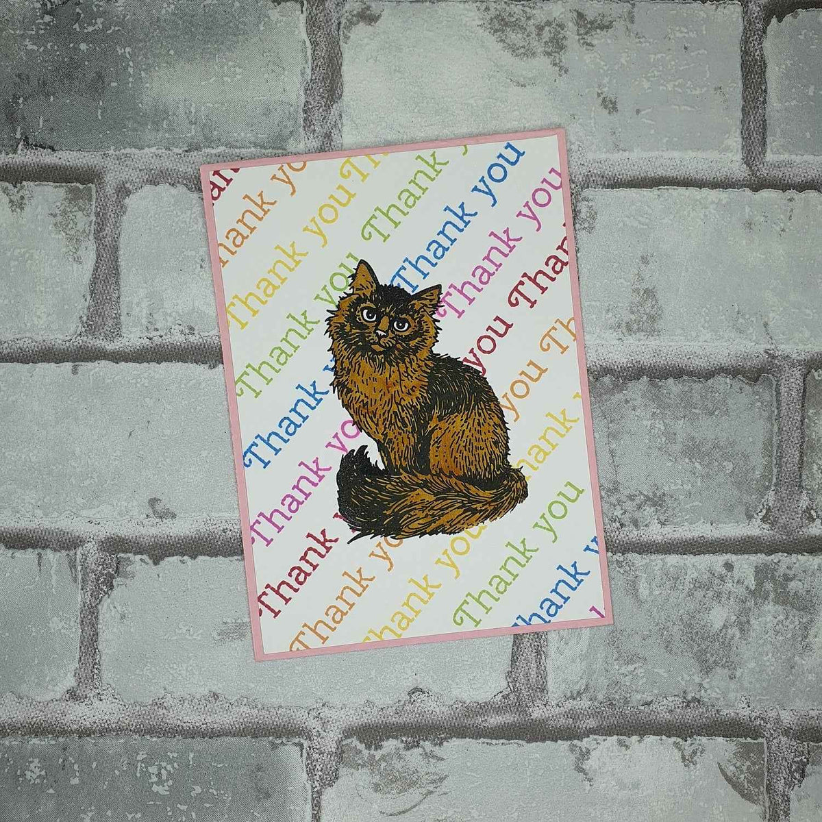 Bedankt kaart - Kat - Thank you