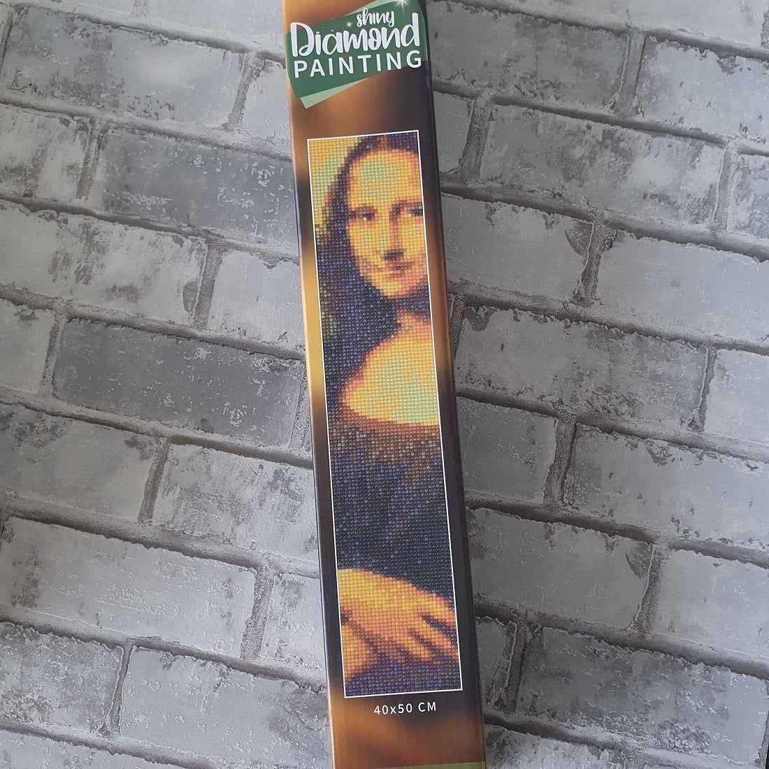 Diamond painting De Mona Lisa - 40 x 50 cm - Ronde steentjes