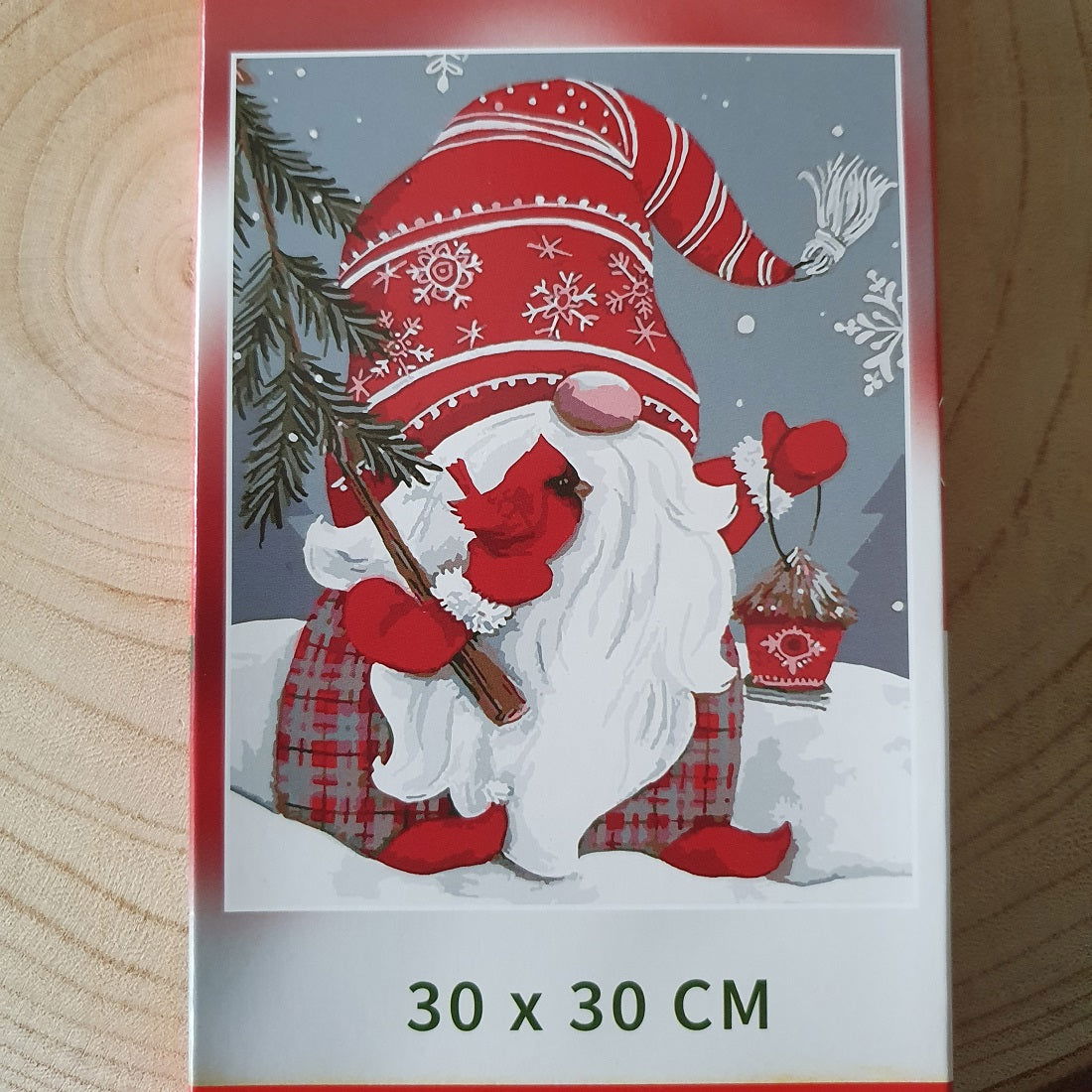 Diamond painting Gnome - 30 x 30 cm - Ronde steentjes - Hobby en meer