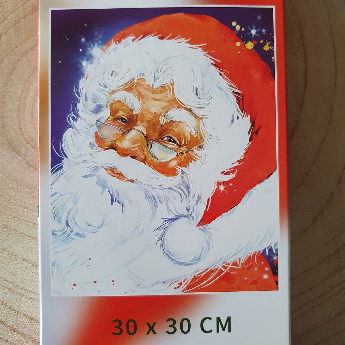 Diamond painting Kerstman - 30 x 30 cm - Ronde steentjes - Hobby en meer