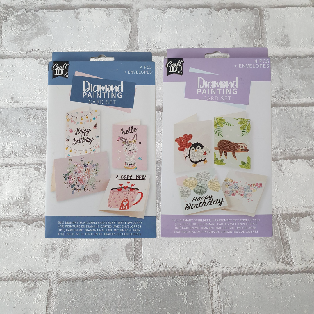 Diamond painting kaarten bundel - Setje van 2 - Hobby en meer