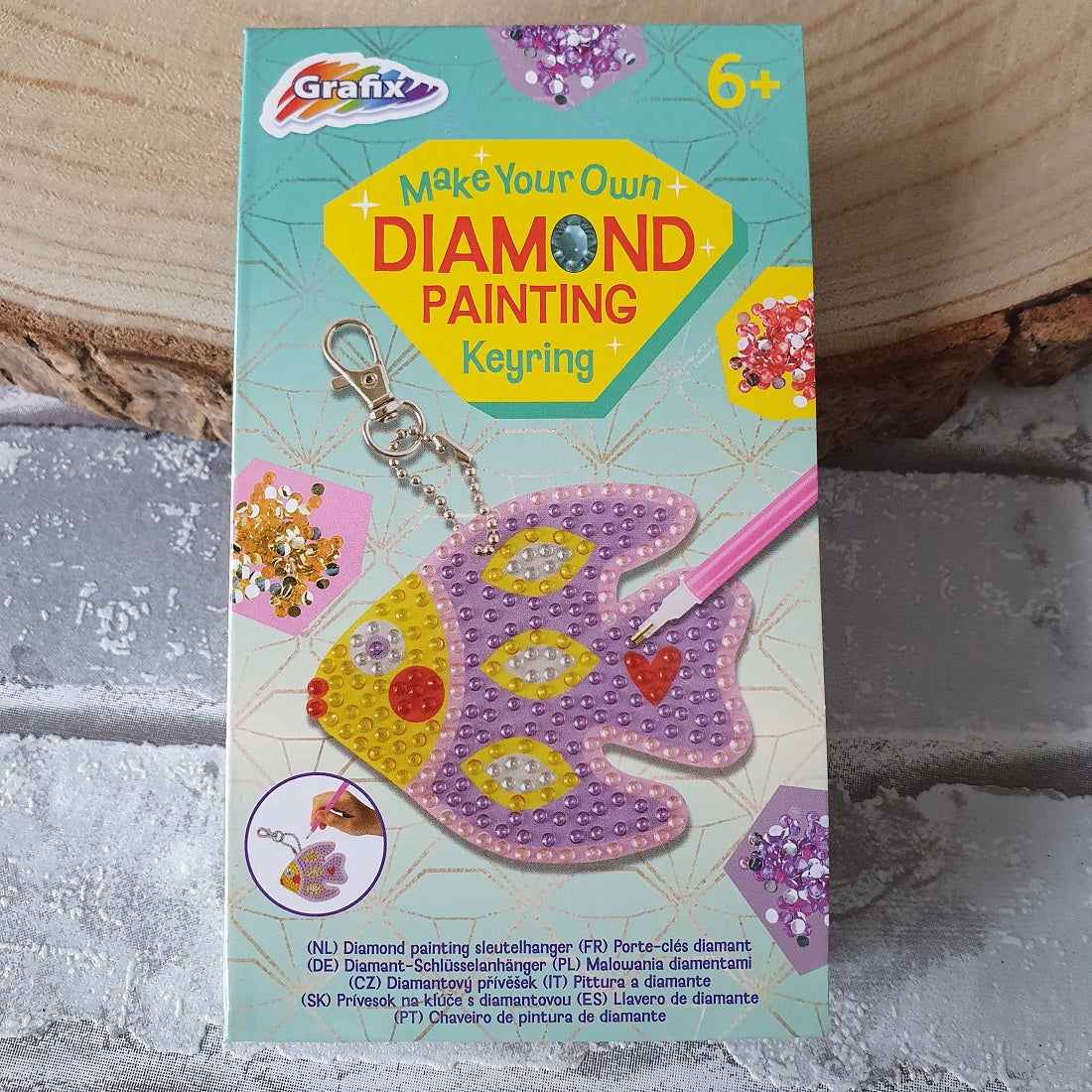 Diamond painting sleutelhanger - Vis