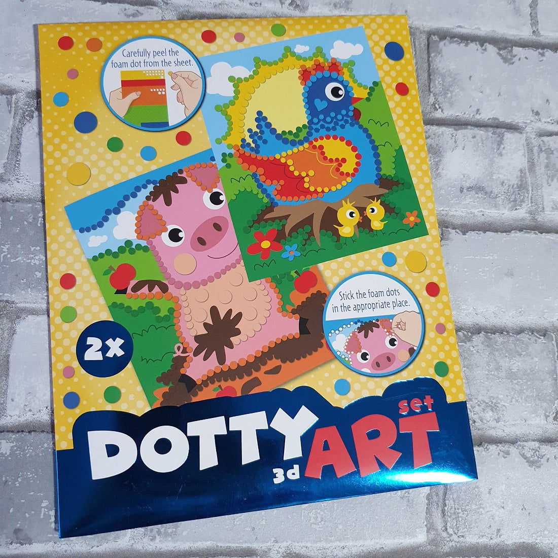 Dotty art set - Boerderij dieren - Hobby en meer