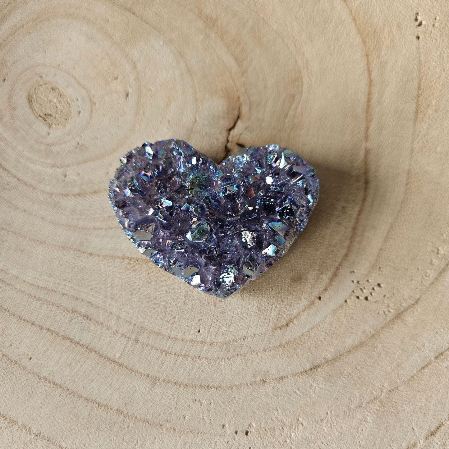 Edelsteen - Amethist cluster hart #0021 - Hobby en meer