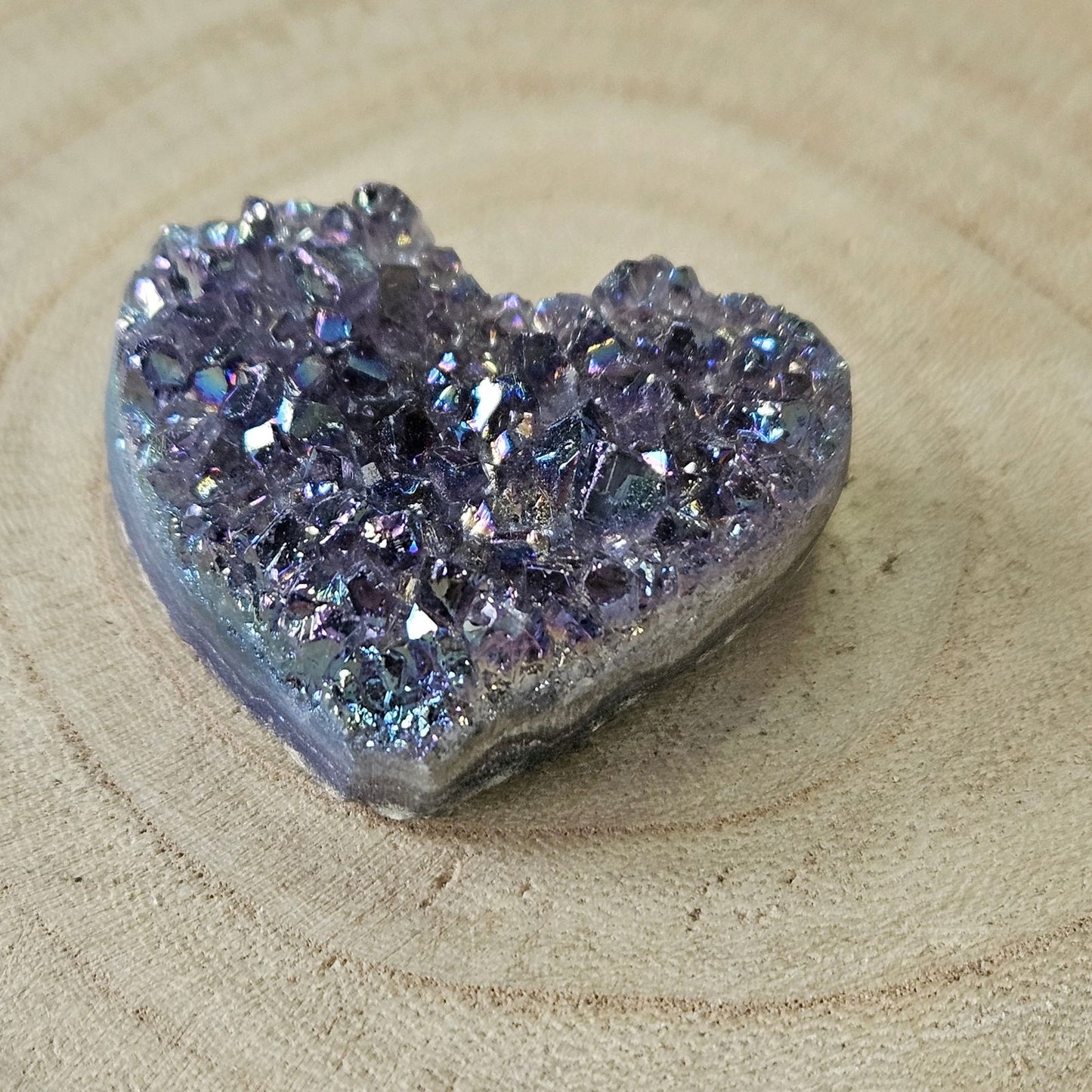 Edelsteen - Amethist cluster hart #0023 - Hobby en meer