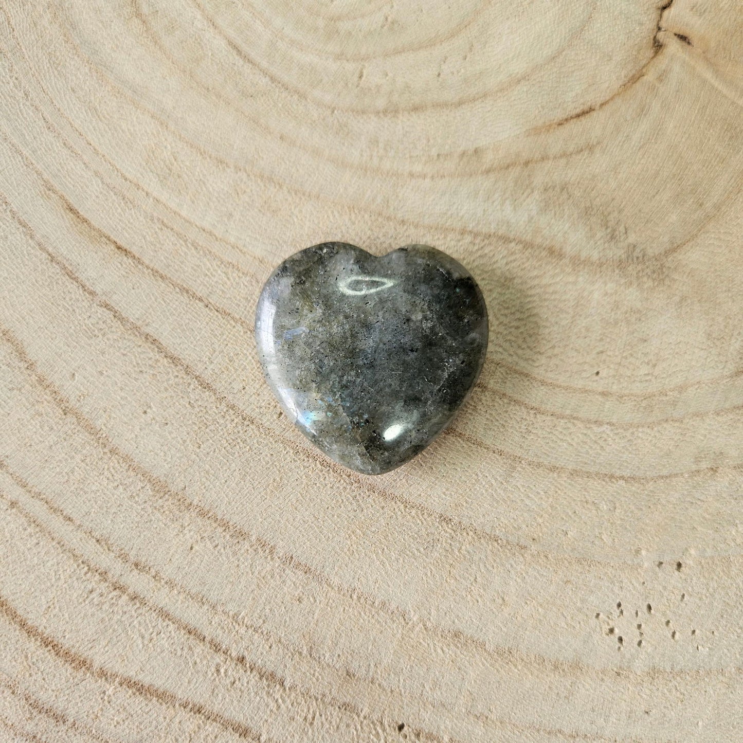 Edelsteen - Labradoriet hartje hartje - 3cm - Hobby en meer