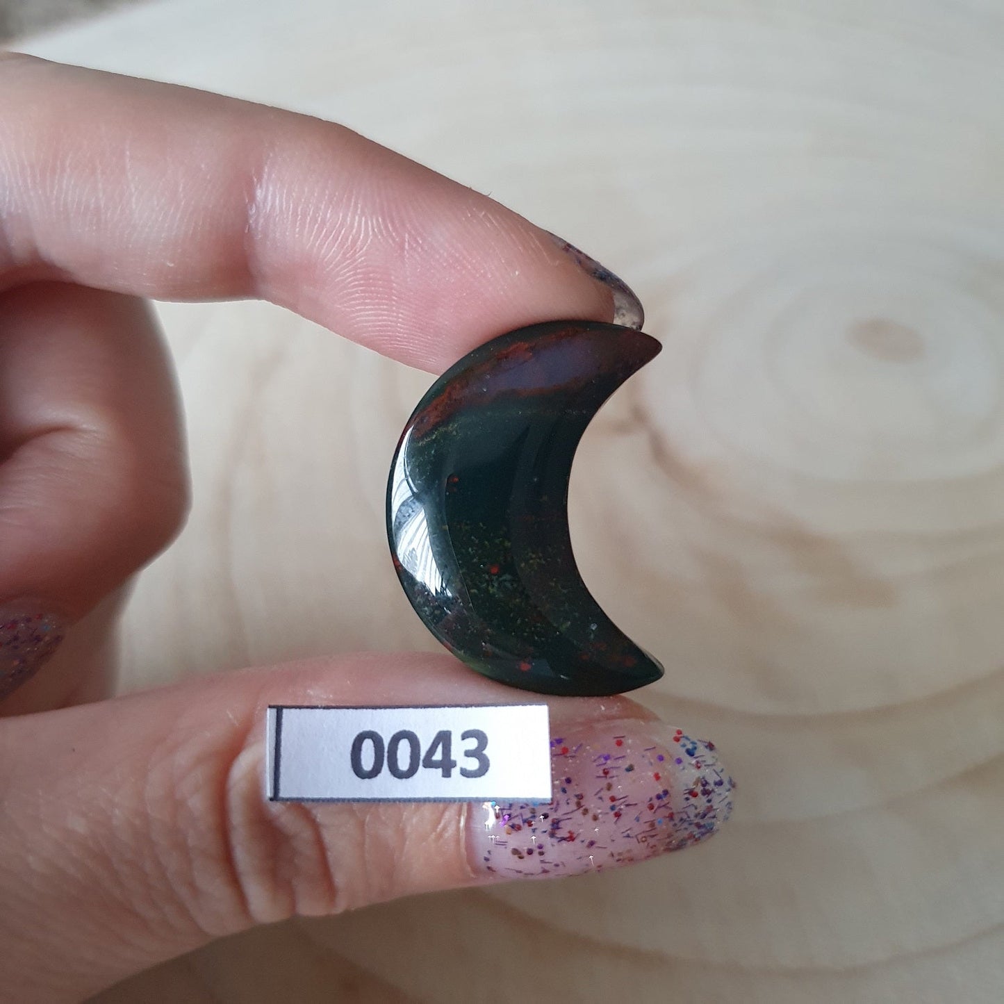 Edelsteen - Oceaan Jaspis maantje #0043 - Hobby en meer