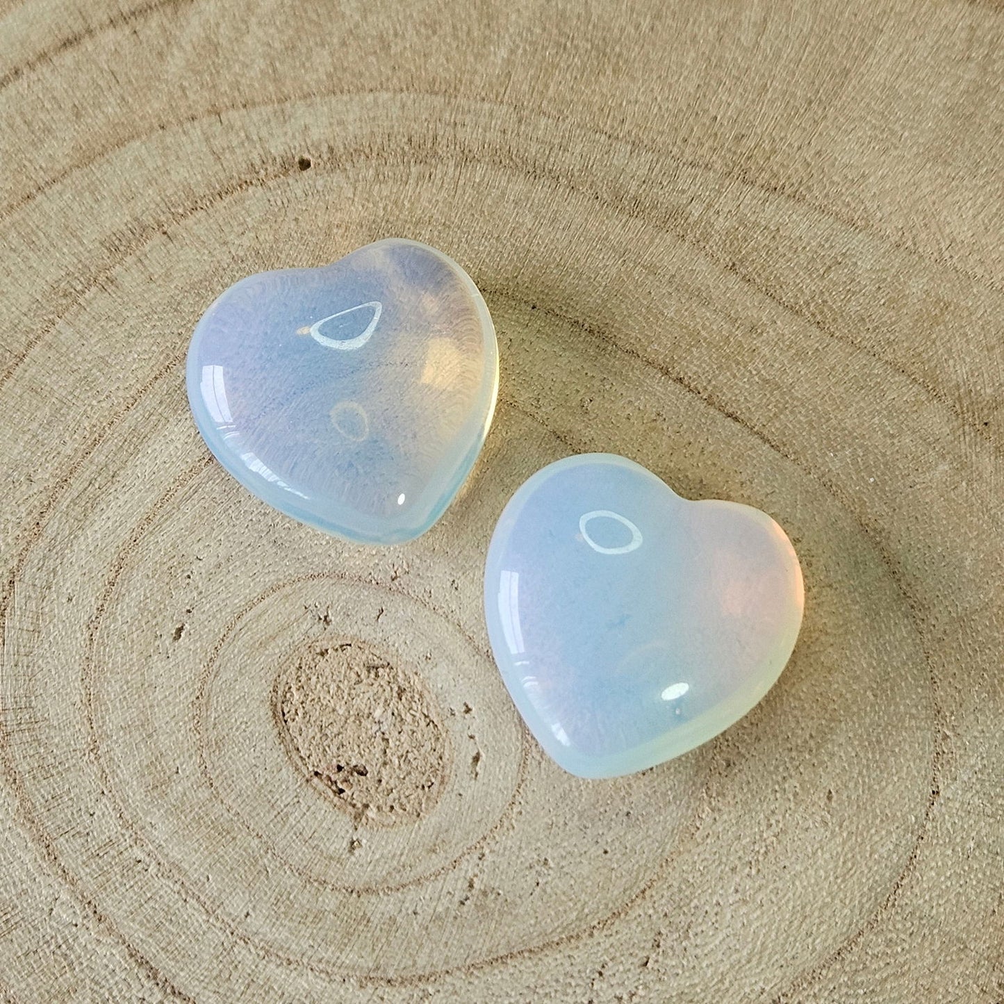 Edelsteen - Opaal hartje hartje - 2cm - Hobby en meer