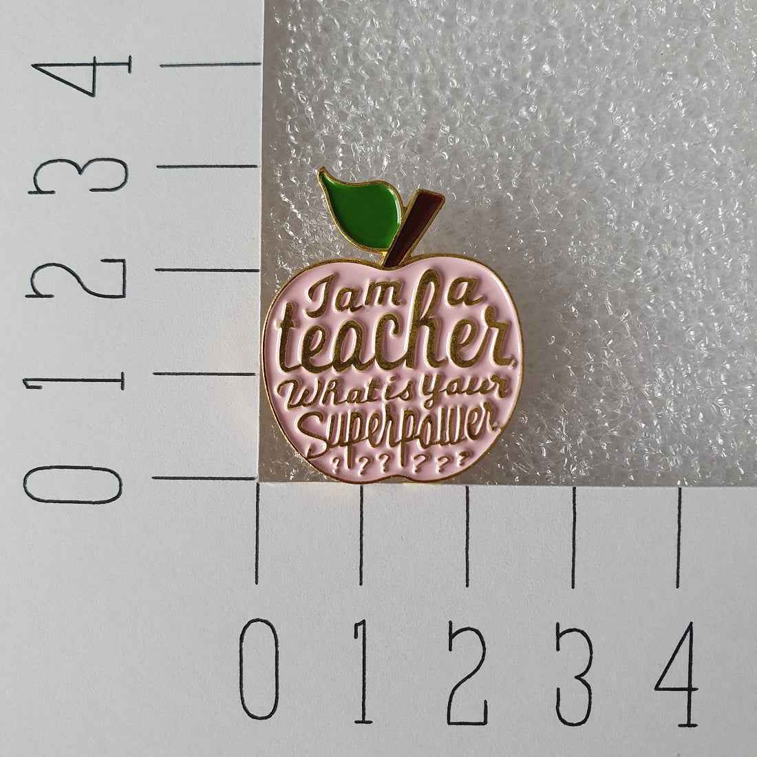 Enamel pin - Appel roze - Teacher