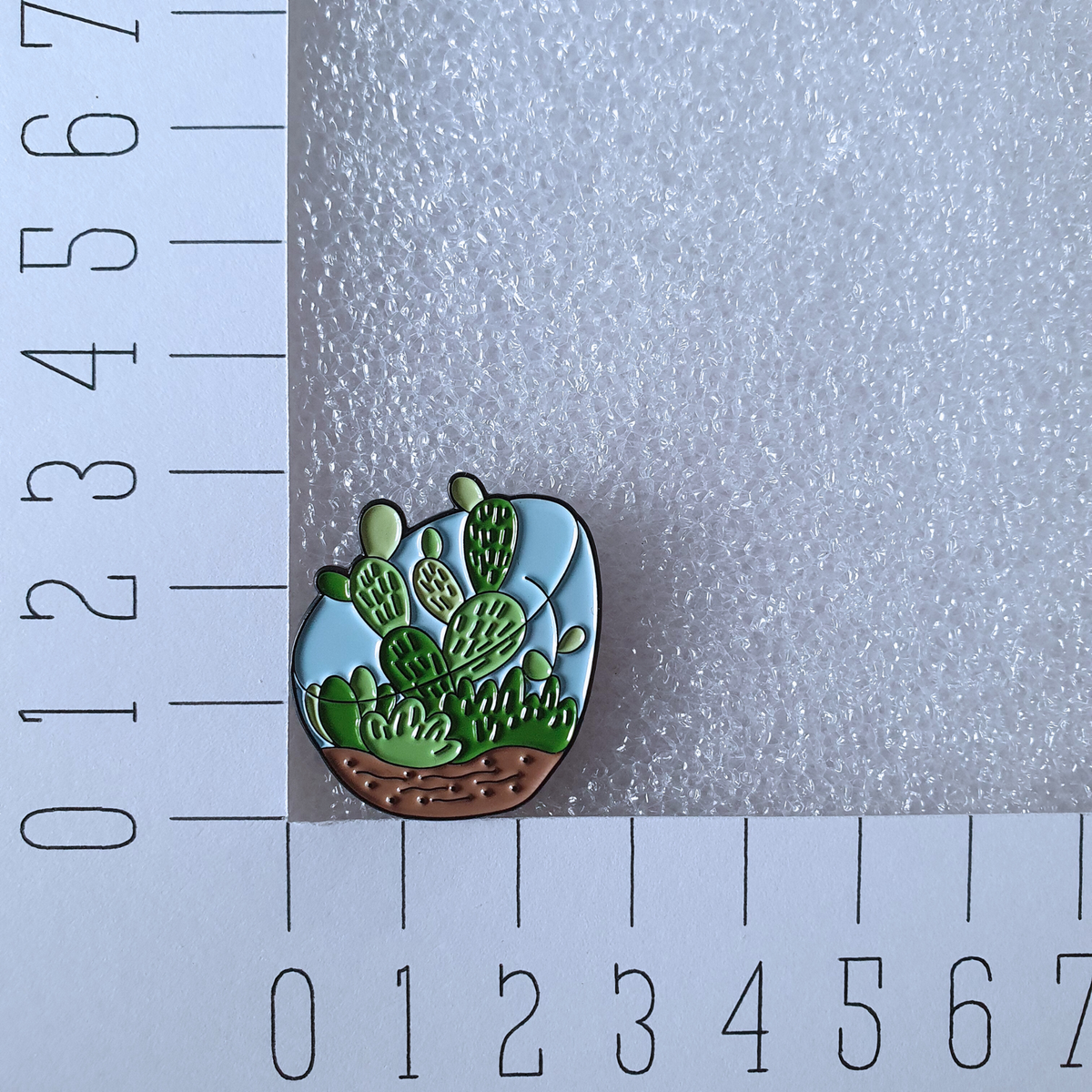 Enamel pin - Cactus in glazen stolp
