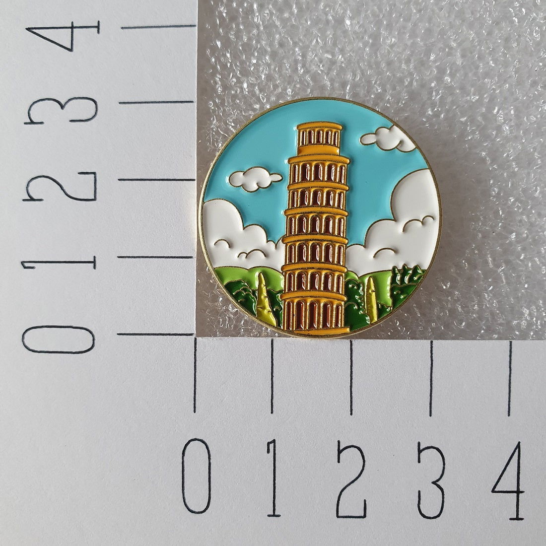 Enamel pin - Gebouw - De toren van Pisa Italië - Hobby en meer