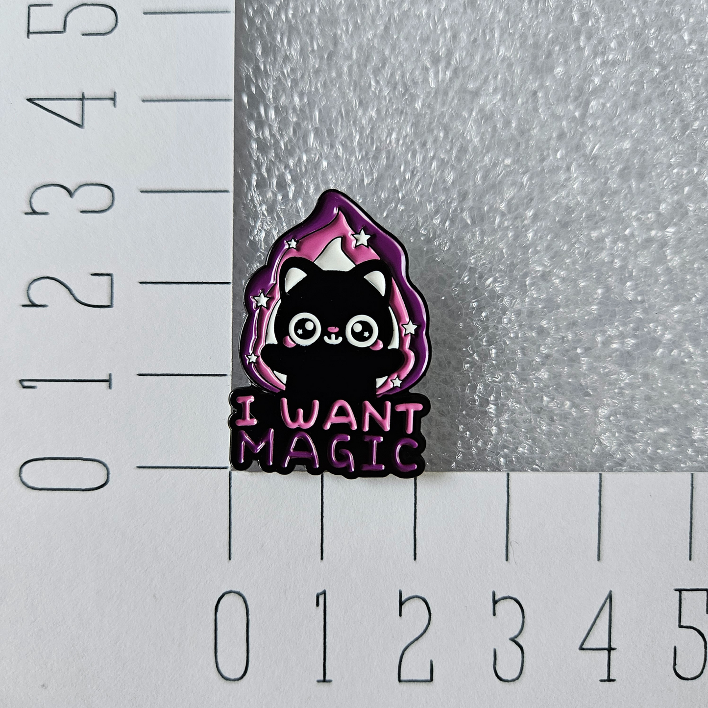 Enamel pin - Kat I want magic - Hobby en meer