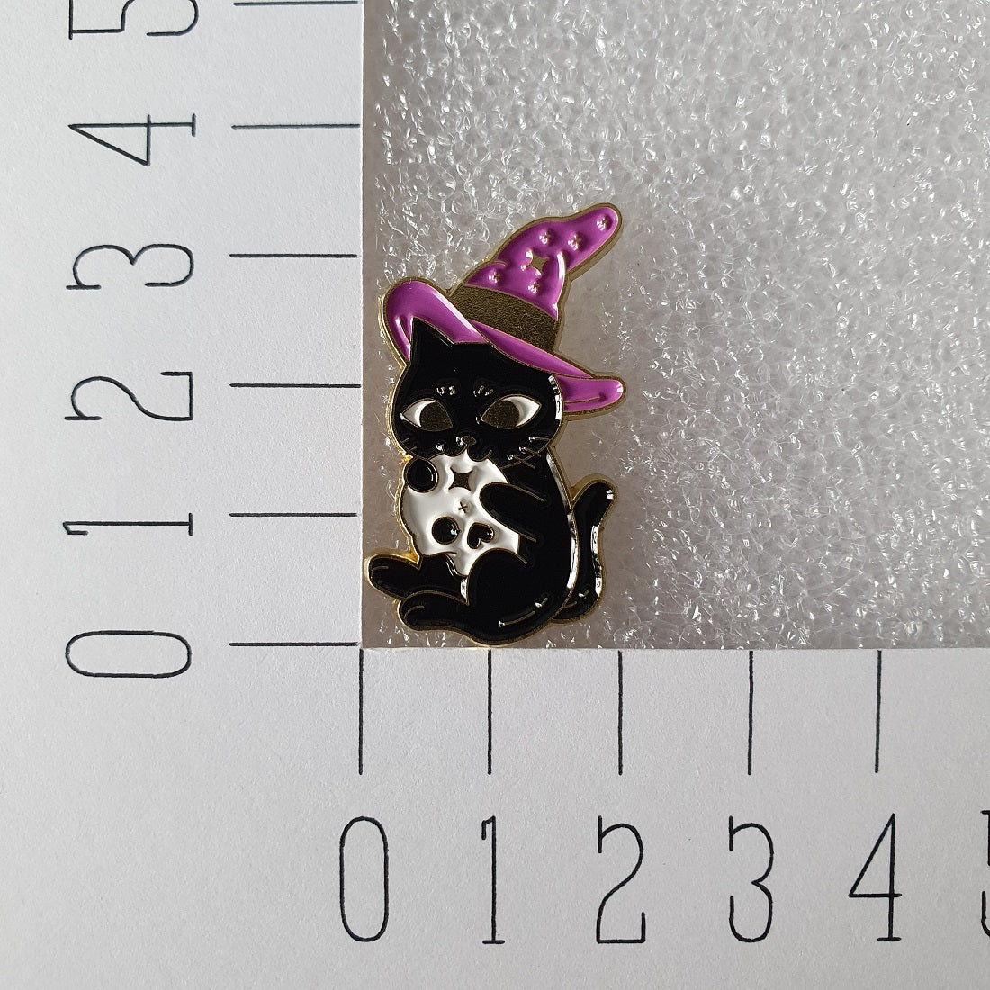 Enamel pin - Kat met hoed - Hobby en meer