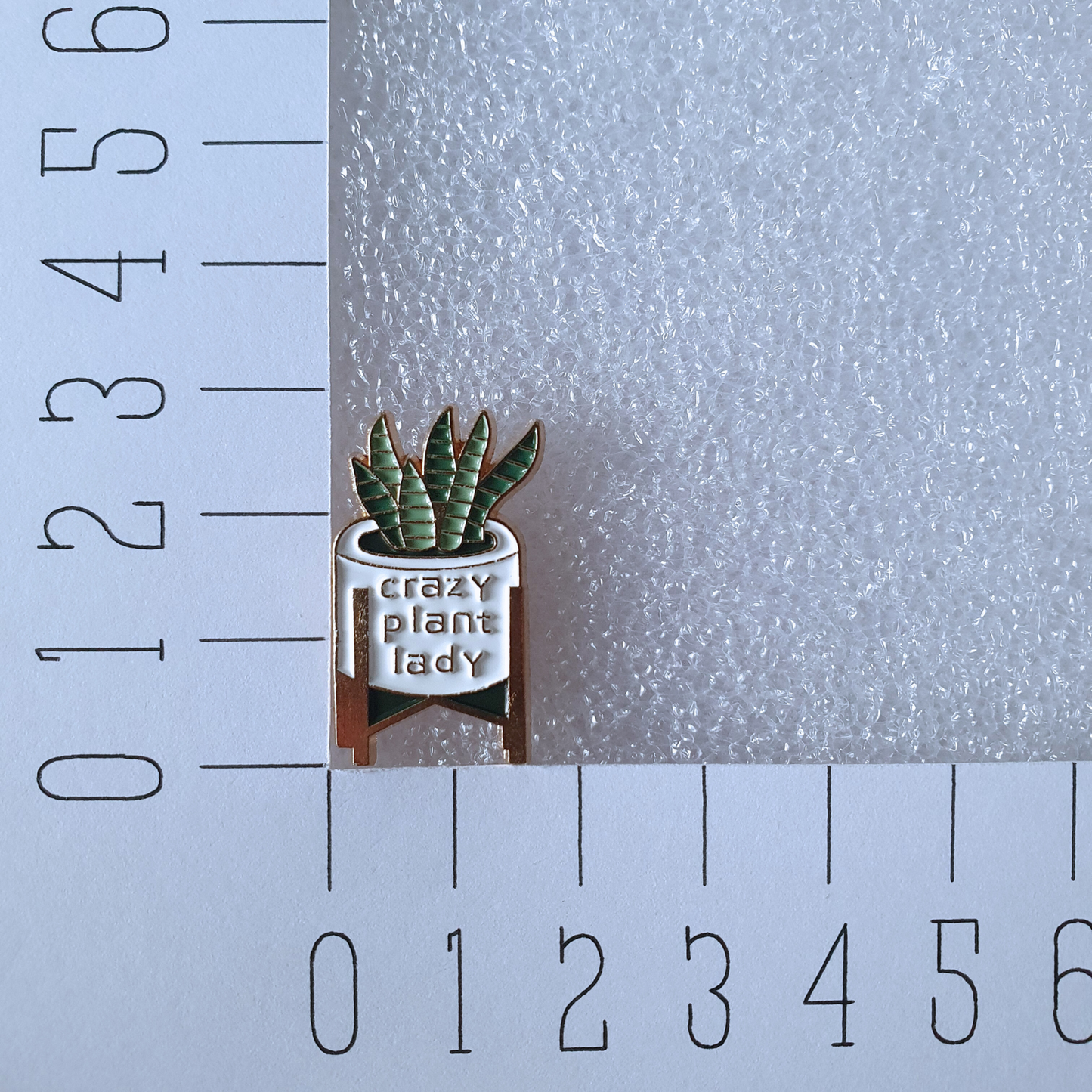 Enamel pin - Plant in pot - Crazy plant lady - Hobby en meer