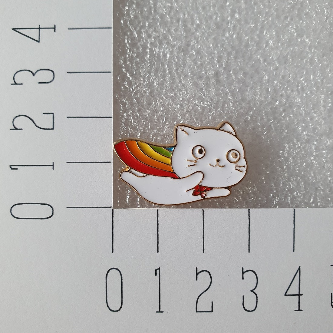 Enamel pin - Regenboog kat - Hobby en meer