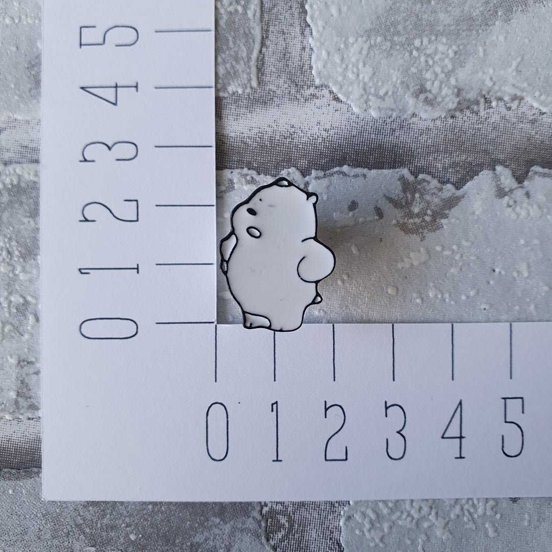 Enamel pin - Witte beertje - Hobby en meer