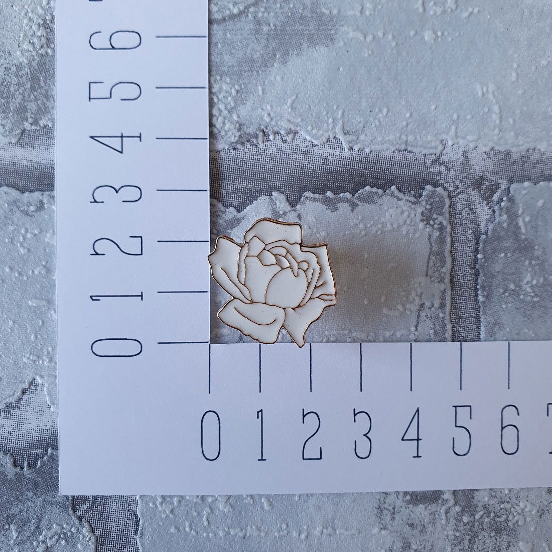 Enamel pin - Witte roos - Hobby en meer