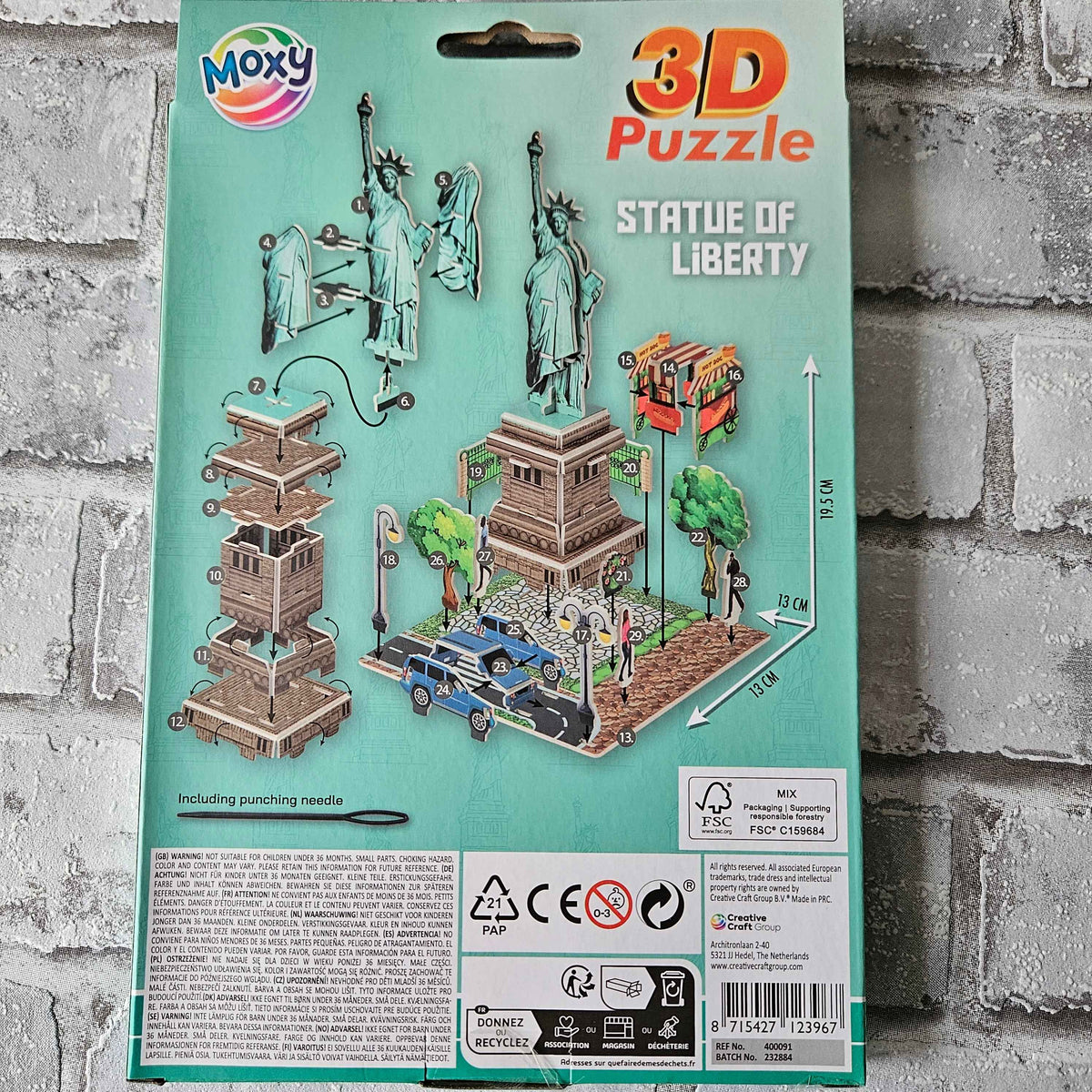 3D puzzel - Vrijheidsbeeld - 29 stukjes