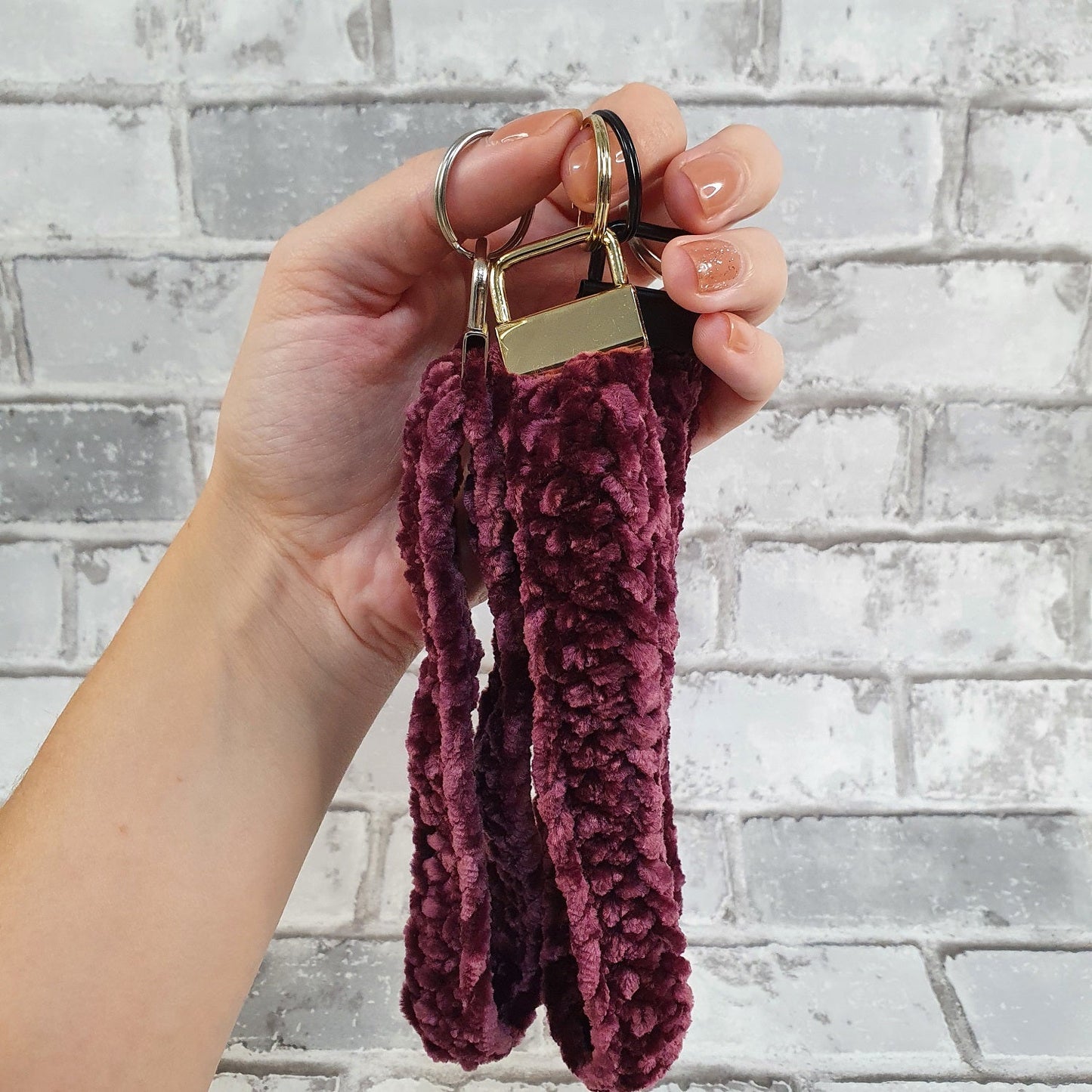 Gehaakte sleutelhanger - Paars - Hobby en meer