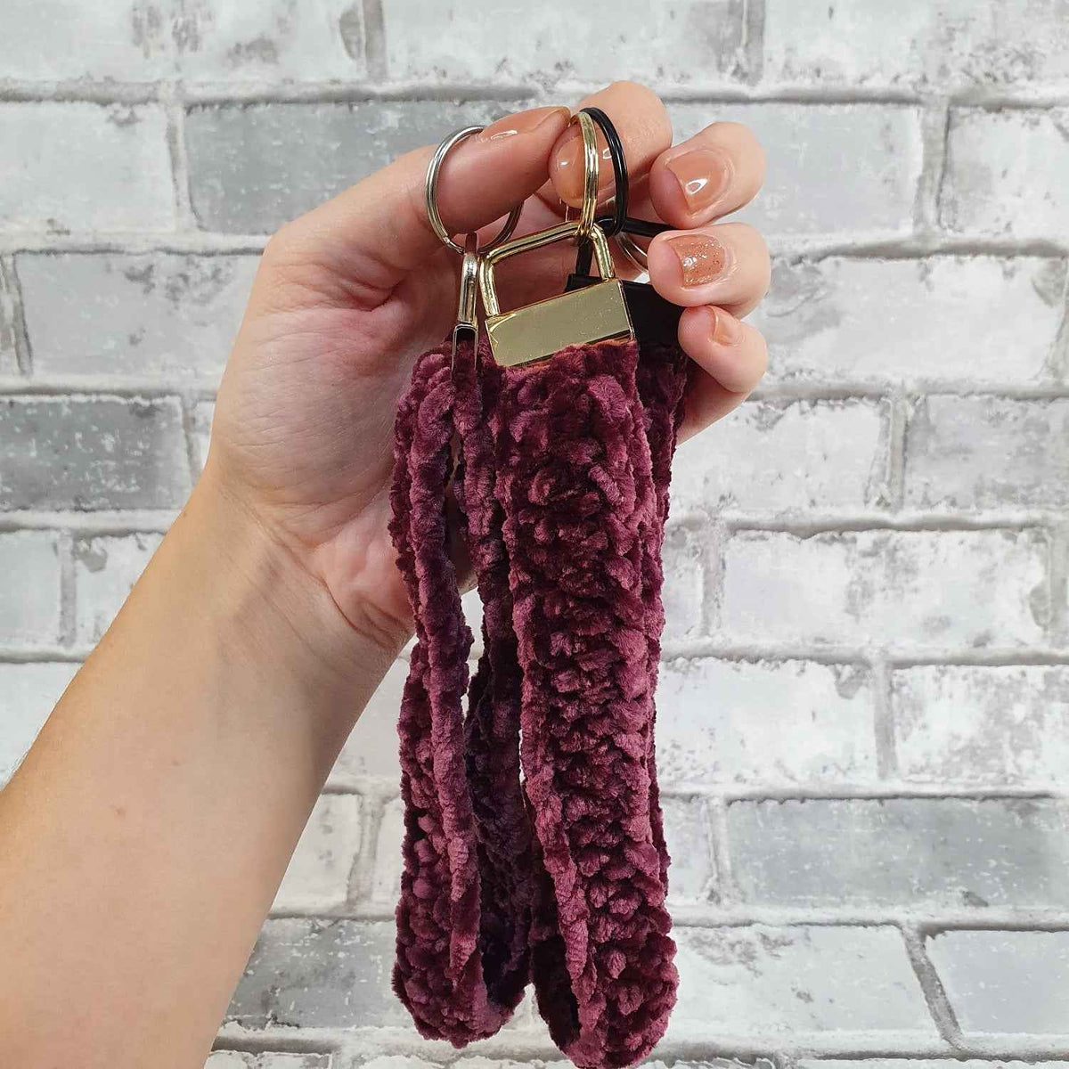 Gehaakte sleutelhanger - Paars