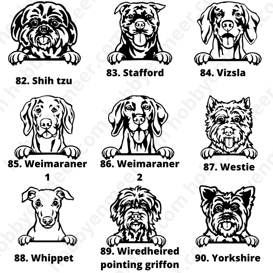 Gepersonaliseerde Kerstbal met hondenras en naam - Hobby en meer