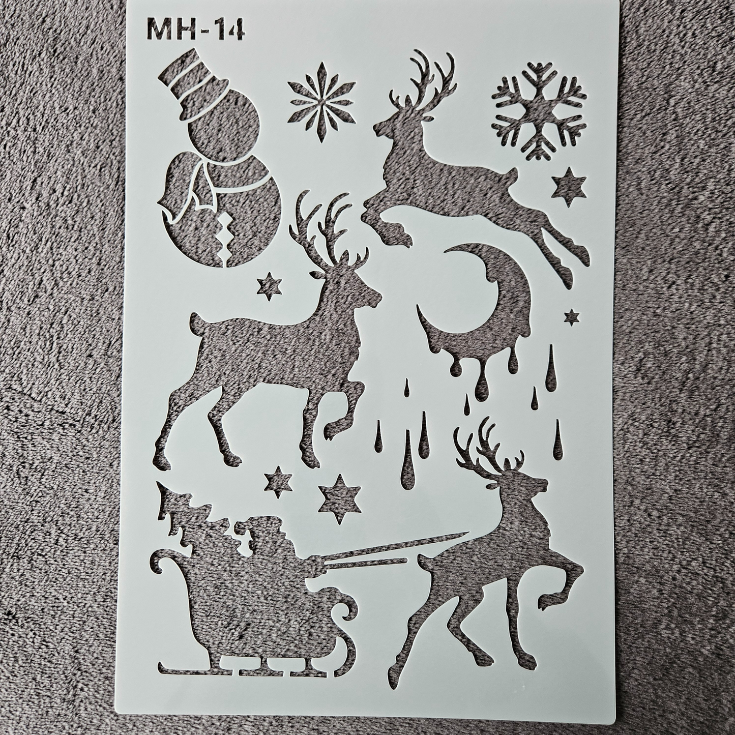 Hobby stencil - Kerst - A4 - Hobby en meer