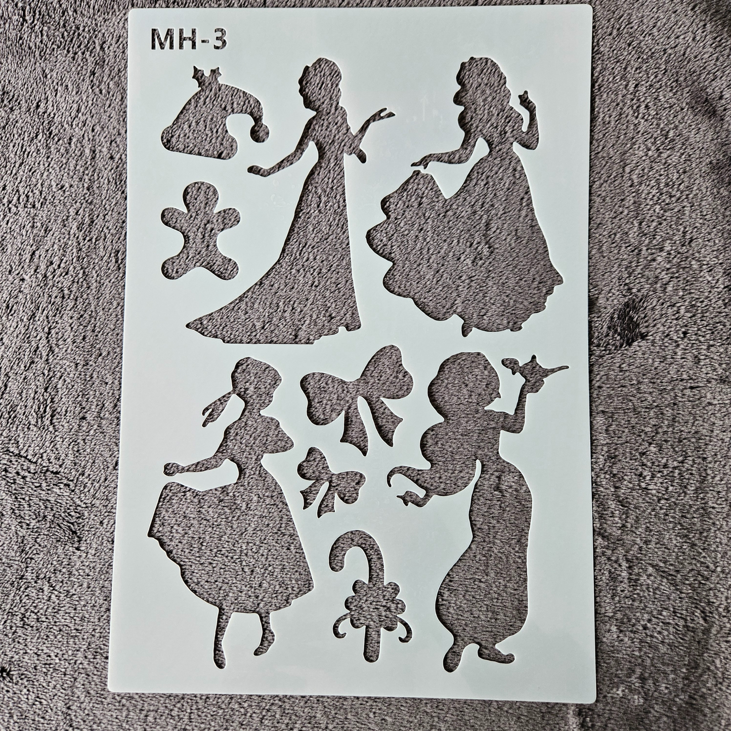 Hobby stencil - Prinsessen - A4 - Hobby en meer