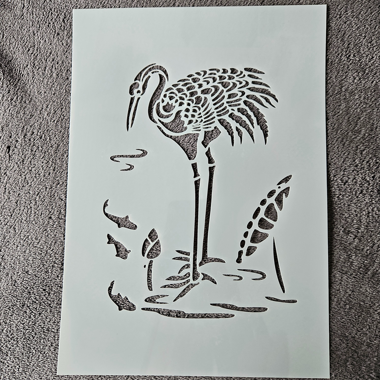 Hobby stencil - Reiger - A4 - Hobby en meer