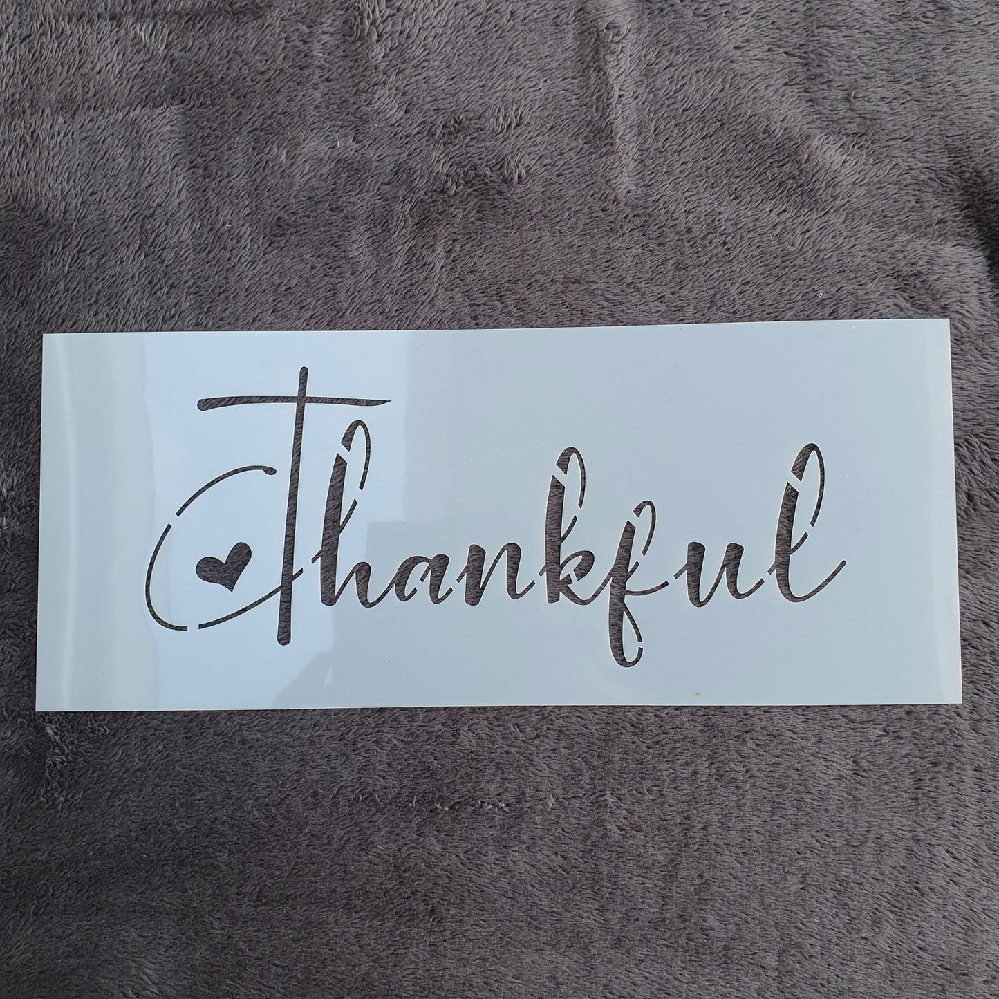 Hobby stencil - Thankful - 15 x 36 cm - Hobby en meer
