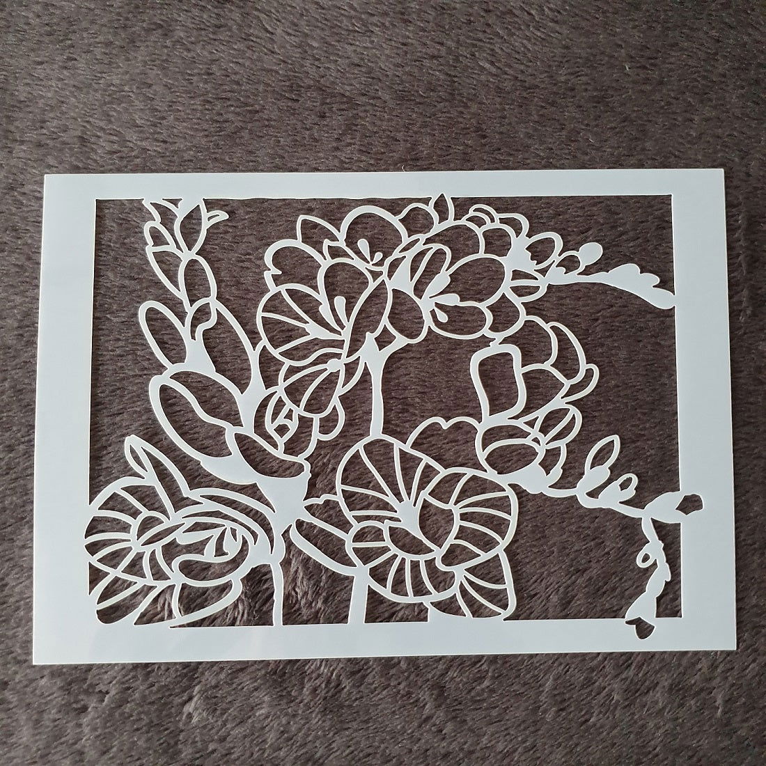 Hobby stencil Bloemen 1 - A5 - Hobby en meer