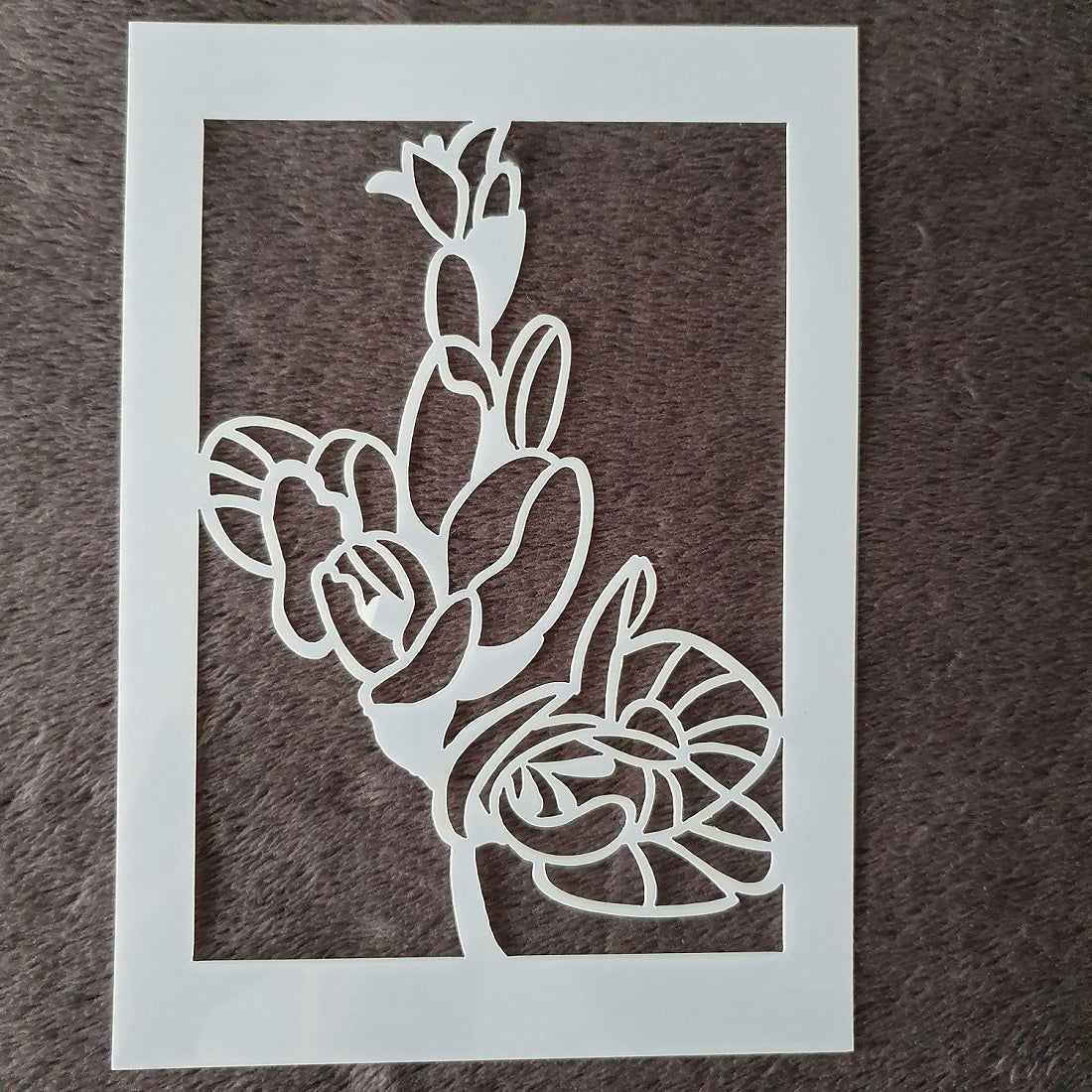Hobby stencil - Bloemen - A5