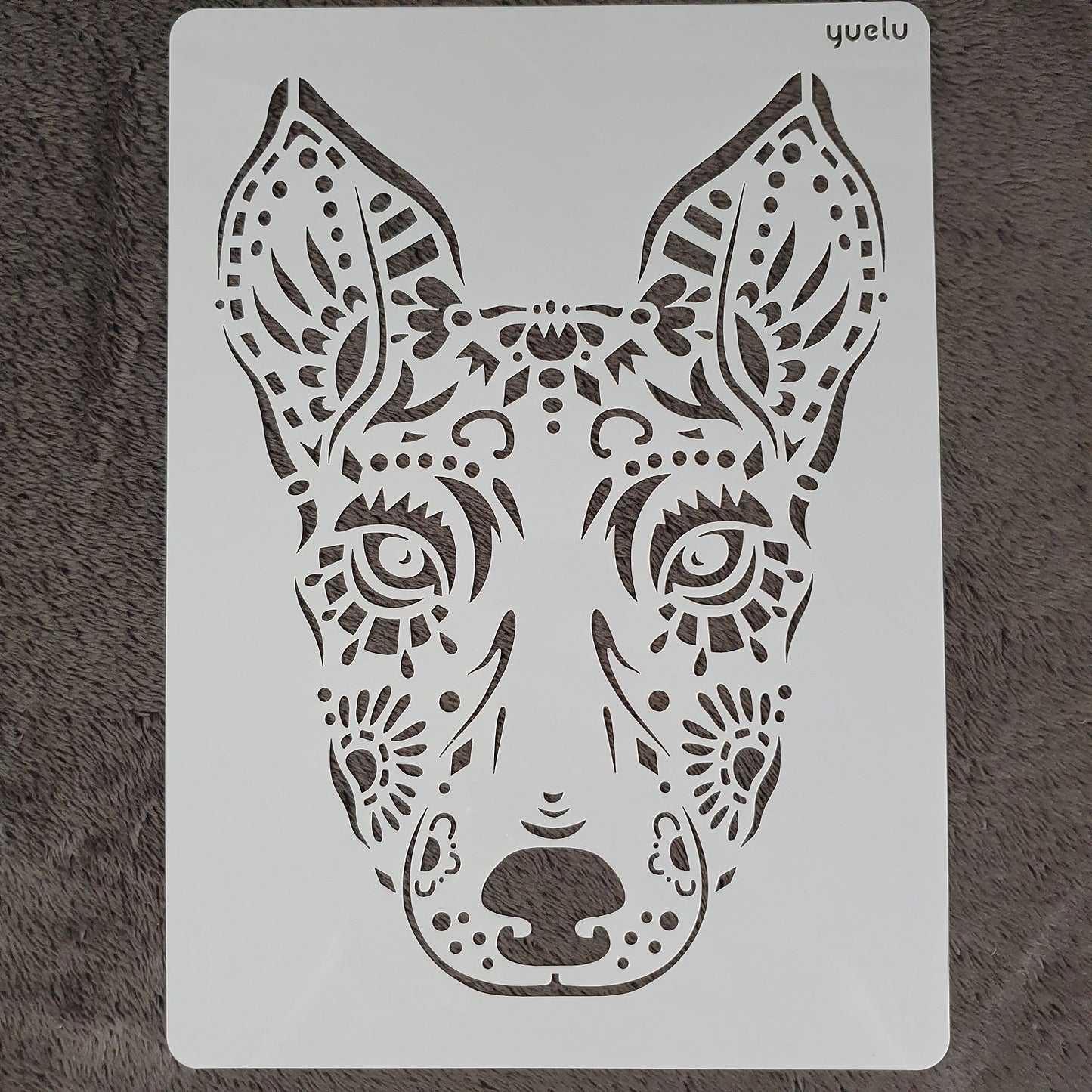 Hobby stencil Doberman - A4 - Hobby en meer